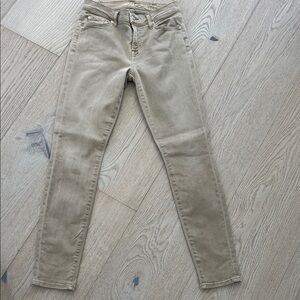 7 For All Mankind Tan Skinny Jeans